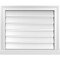 Ekena Millwork Vertical Surface Mount PVC Gable Vent: Functional, w/ 2"W x 2"P Brickmould Sill Frame, 24"W x 20"H GVPVE24X2003SF - alternate 1